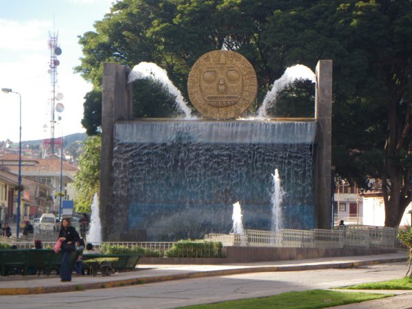 Water feature in town
