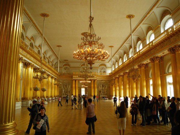 Interior of the Hermitage Museum.