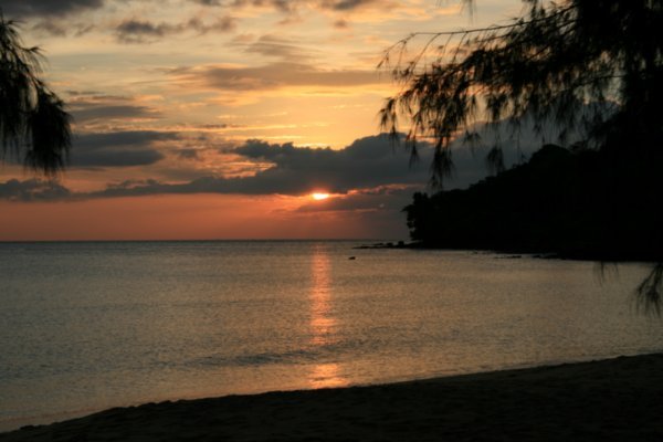 Sunset from Bamboo Island