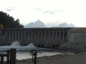 From the other side - Jackson Lake Dam