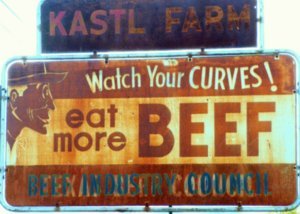 Yukon, OK - Beef sign