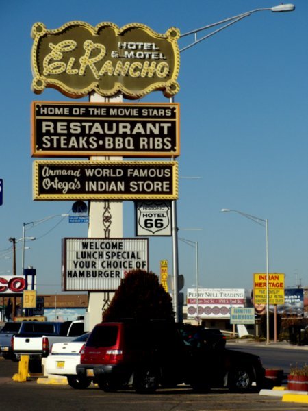 Gallup, NM 4 - El Rancho sign