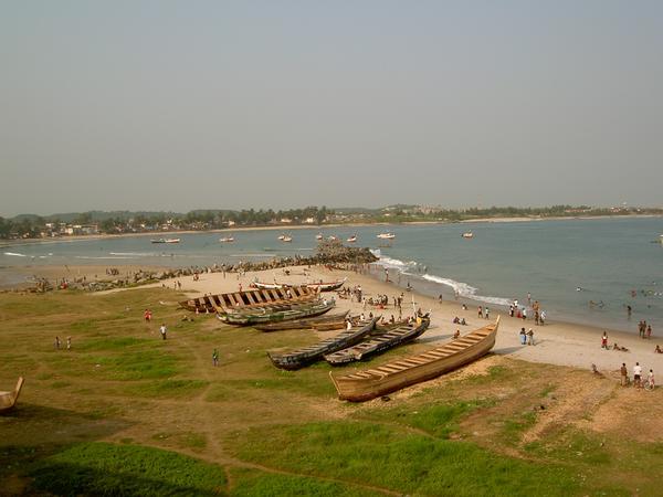 Boats on shore, Elmina