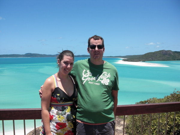 Looking out onto Whitehaven Beach