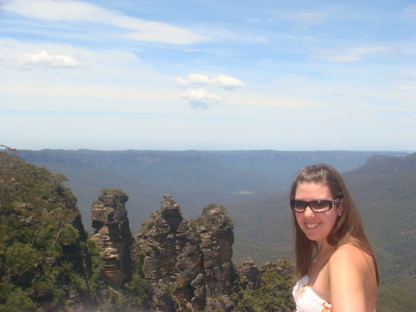 Hayley in Front of the 3 sisters