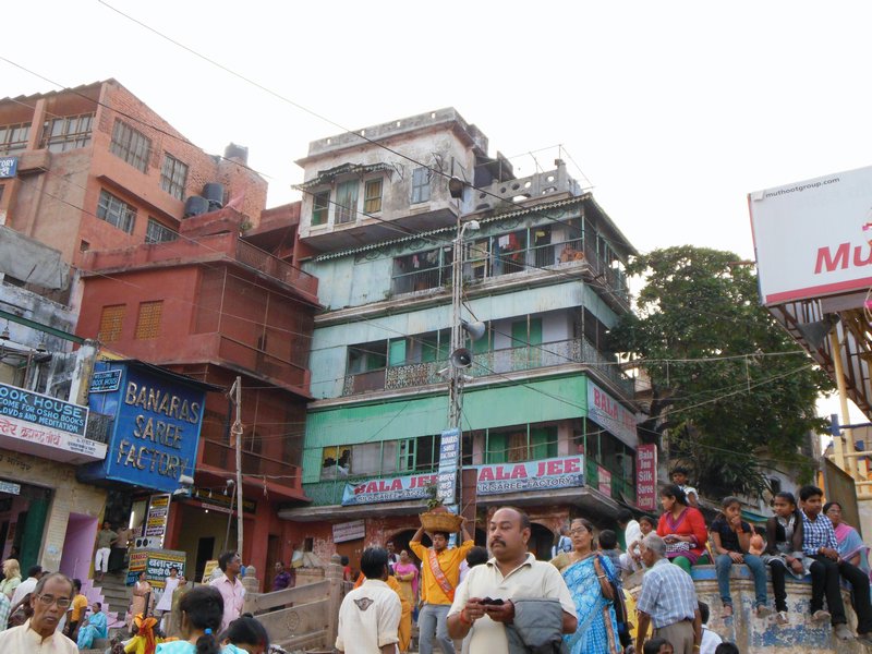buildings next to the ganges