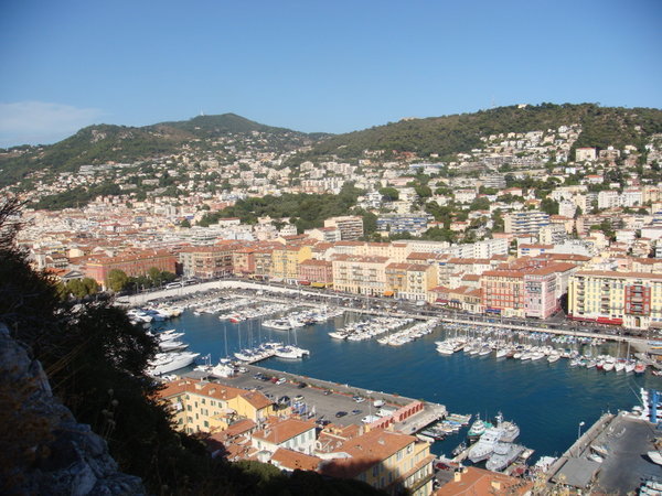 View of the Port of Nice from the Castle Hill