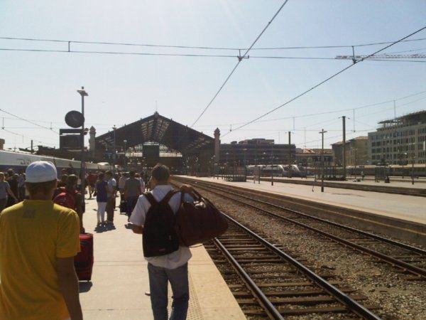 Arrival at Marseille's Gare Saint Charles