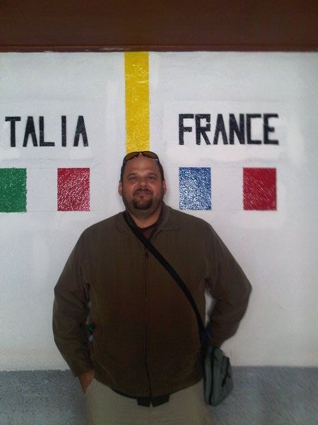 Half in Italy, half in France.  :-)