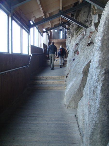 A wooden walkway...
