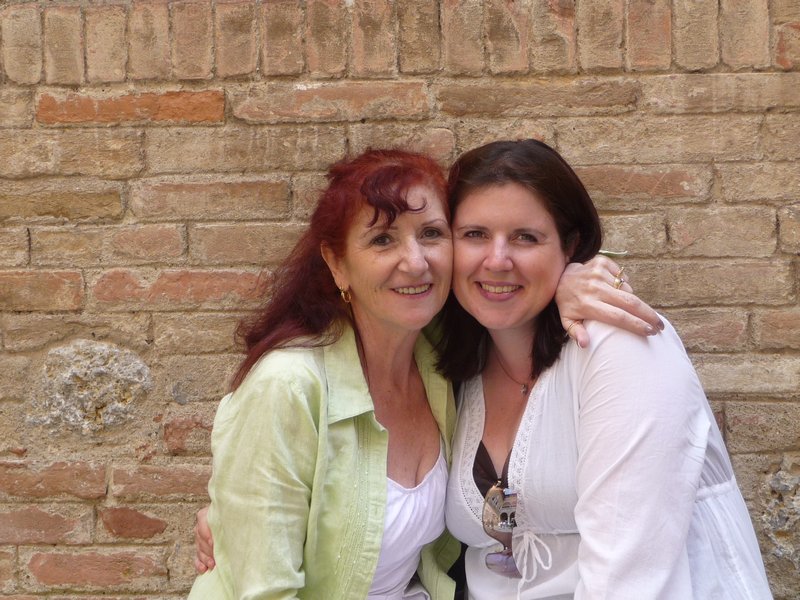 Mom & me in Siena