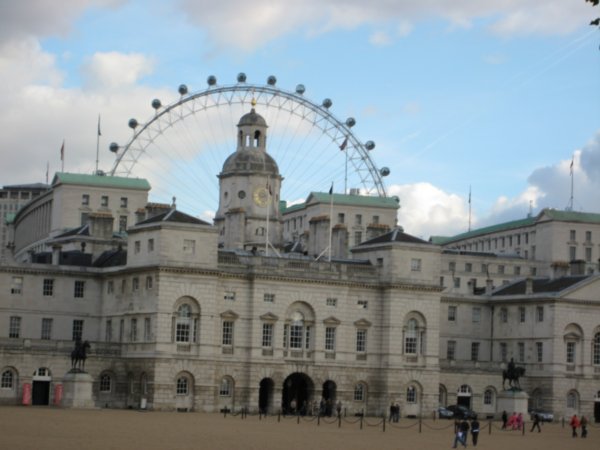 The Horse Guards Parade Ground and the London Eye