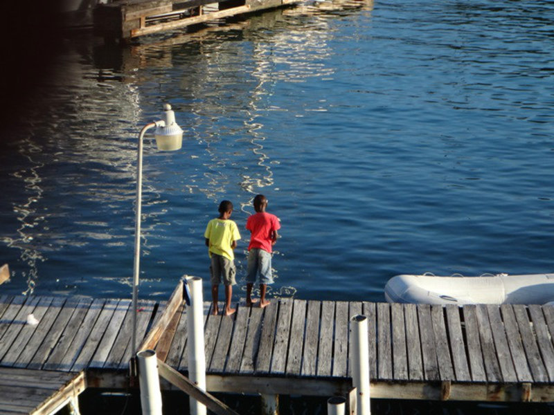boys fishing