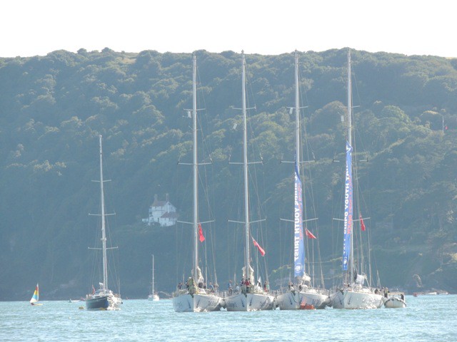Tall ships race participants