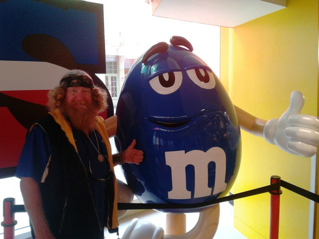 At the M&M shop