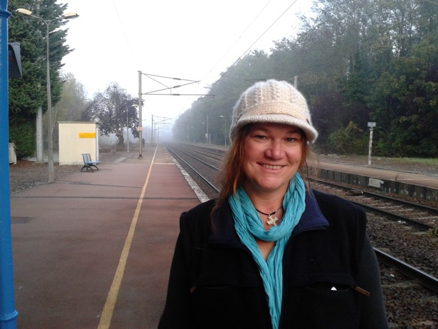 Waiting for the train to Paris