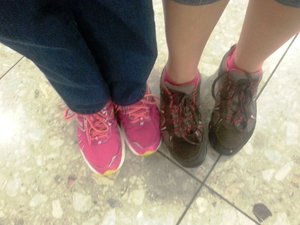 Our shoes in Heathrow!