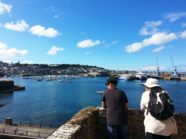 view from castle cornet
