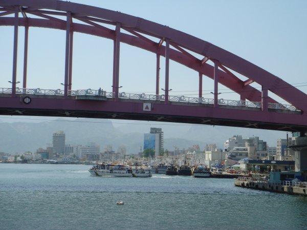 Sokcho city under the bridge