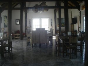 La salle de séjour du domaine (vue intérieure)