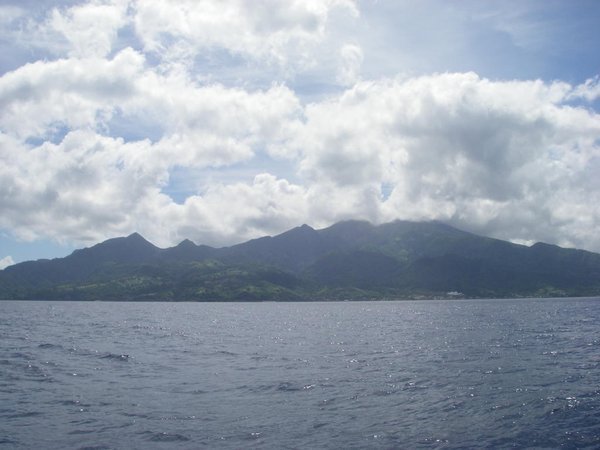 Et voici la côte de la Martinique        
