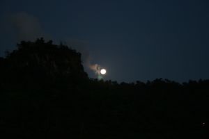 Lever de pleine lune à Sandy Island,Carriacou