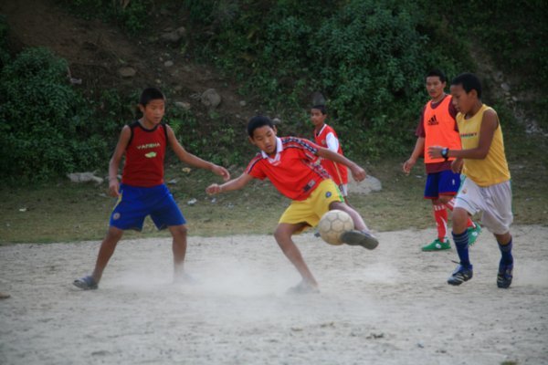 Footie at the Monastery  