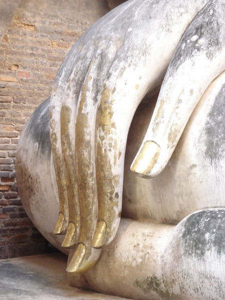 Vergoldete Hand Buddhas