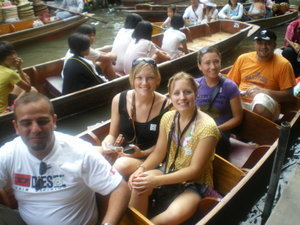 Us on conoe boat