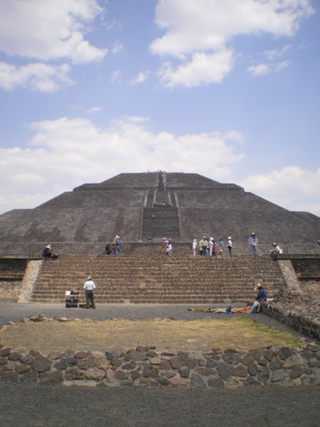 A look up the pyramid