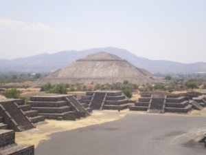 Sol Pyramid in the distance