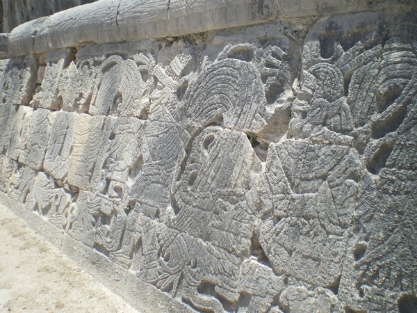 Walls of carvings