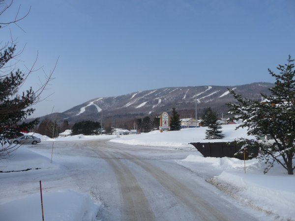 Mont-Sainte-Anne from outside the chalet