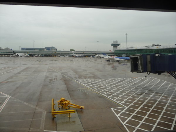 A rainy Manchester airport again!!!