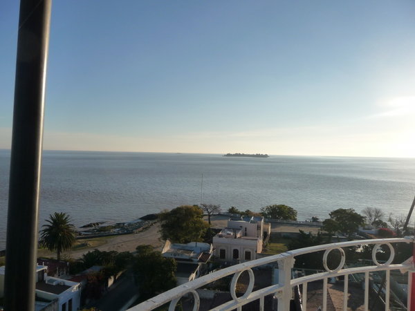 The view from the top of the lighthouse
