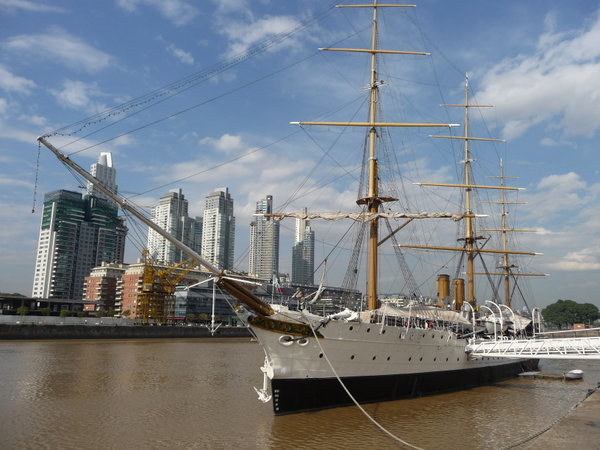 Ship museum in the Buenos Aires docks 