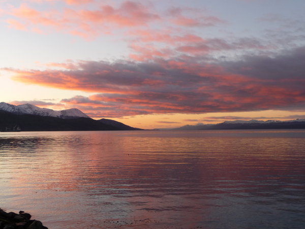 Sunrise over the Beagle Channel