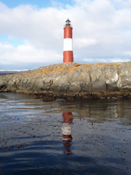 The lighthouse near the end of the Beagle Channel