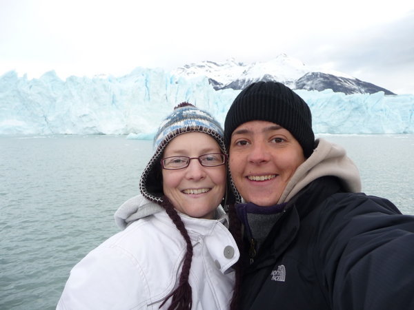 Sharon, the glacier and I!