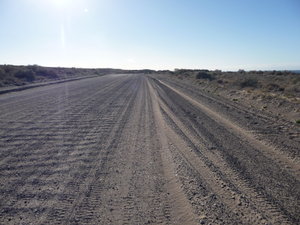 The long gravel road!