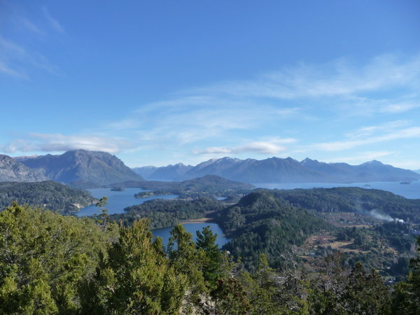 The Andes, Lago Nahual Huapi and Lago Moreno