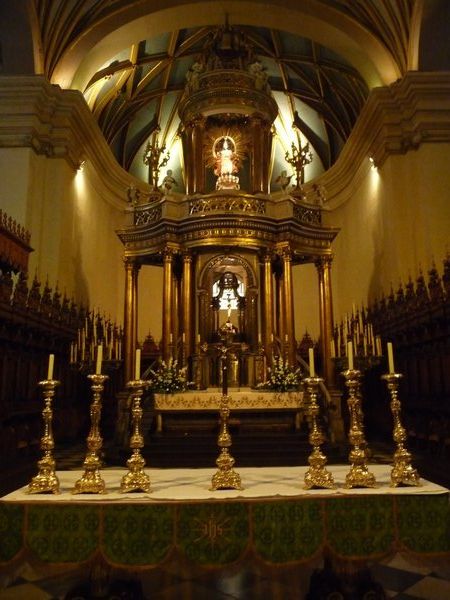 Lima Cathedral - the main alter