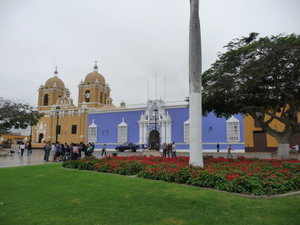 The main plaza in Trujillo