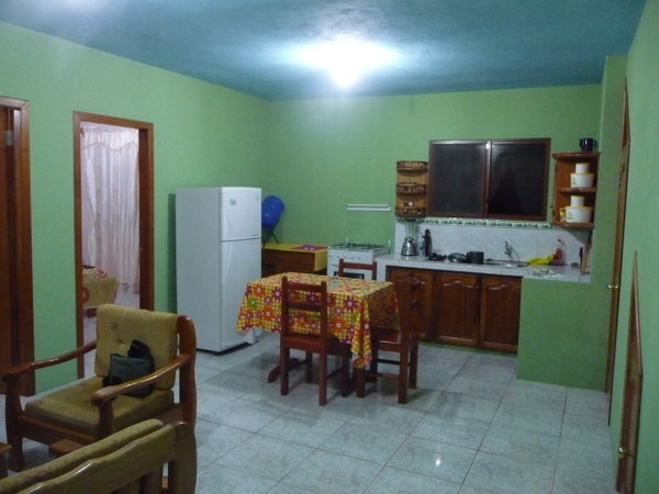 The kitchen area of our apartment