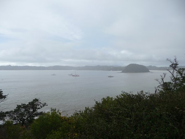 The view of the Bay of Islands from Pahia 