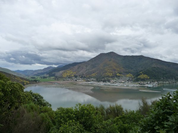 A scenic view with Havelock in the background