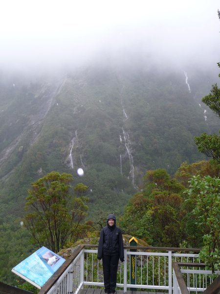 Me very wet in the Franz Josef National Park