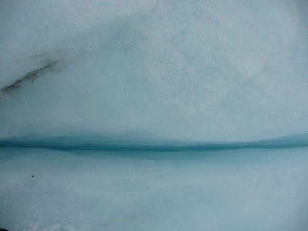 A crack in the glacier