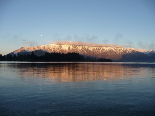 The Remarkables at sunset