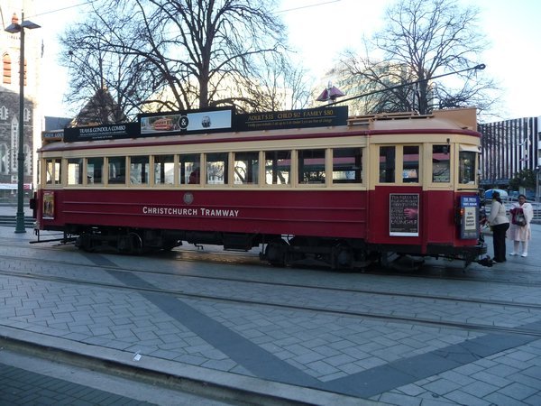 The old fashioned trams